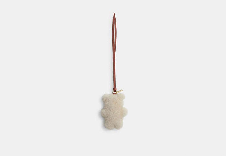 Signature Bag Charm - Brass/Beige