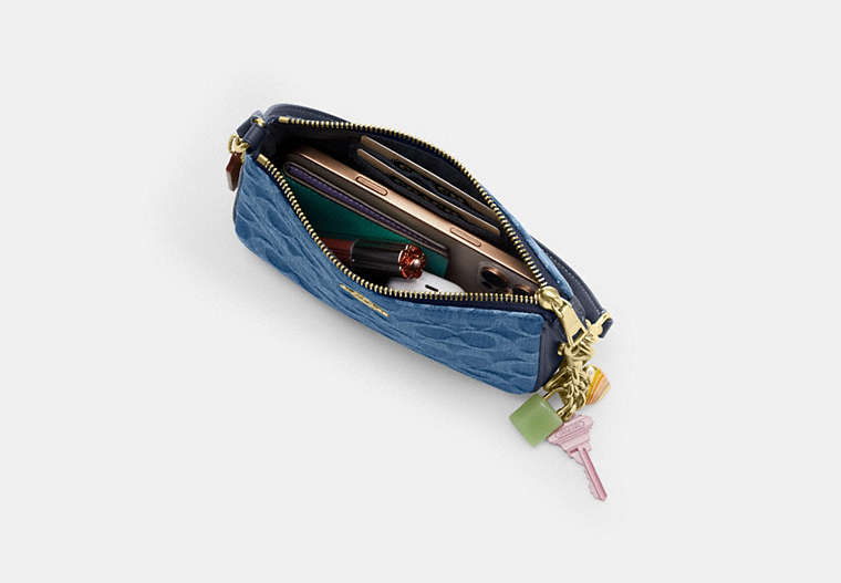 Nolita 19 In Signature Denim - Gold/Indigo