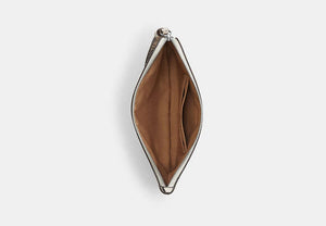 Large Corner Zip Wristlet - Silver/Chalk Multi