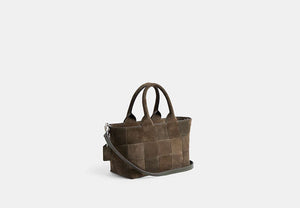 Alter/Ego Small Tote Bag - Olive Suede
