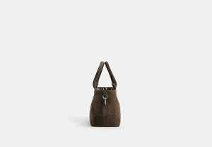 Alter/Ego Small Tote Bag - Olive Suede