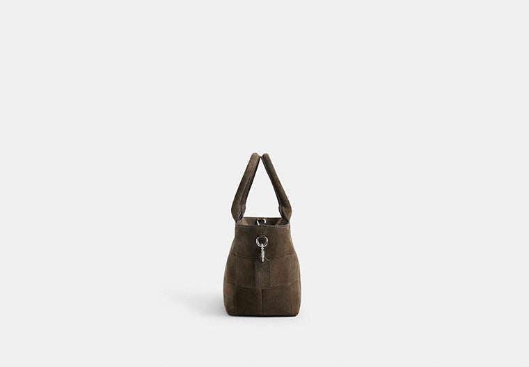 Alter/Ego Small Tote Bag - Olive Suede