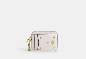 Zip Card Case - Gold/Chalk