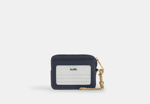 Zip Card Case - Gold/Indigo