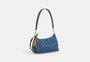 Teri Mini Crossbody Bag - Gold/Indigo