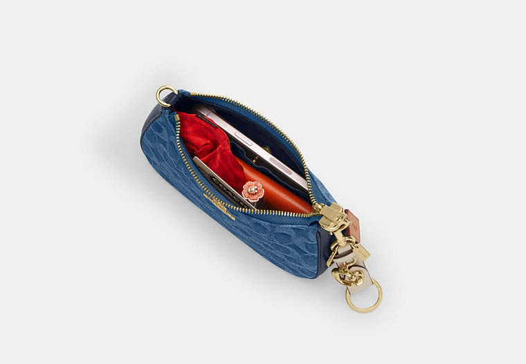 Teri Mini Crossbody Bag - Gold/Indigo