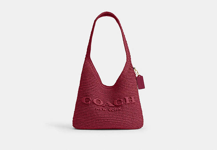 Brooklyn Shoulder Bag 28 - Brass/Dark Fuchsia