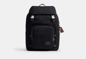 Logan Backpack In Signature Nylon - Black