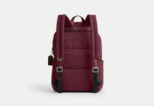 Logan Backpack In Signature Nylon - Light Maroon