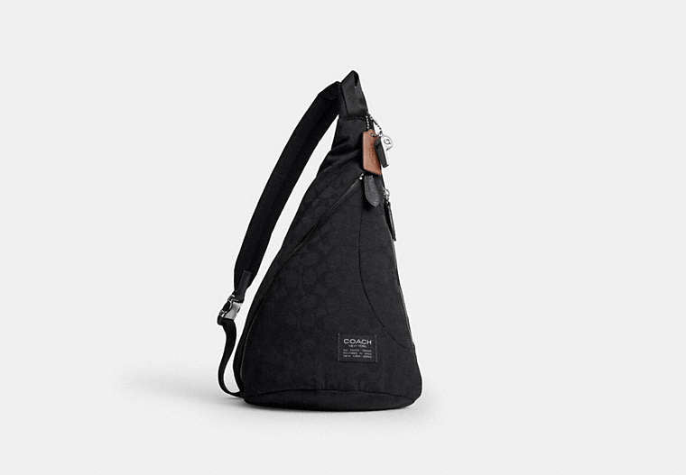 Lachlan Sling In Signature Nylon - Black