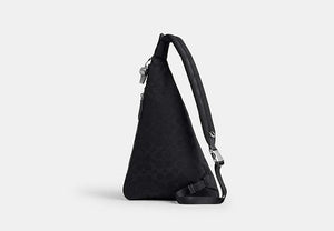 Lachlan Sling In Signature Nylon - Black