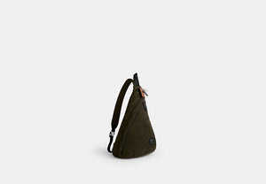 Lachlan Sling In Signature Nylon - Dark Moss