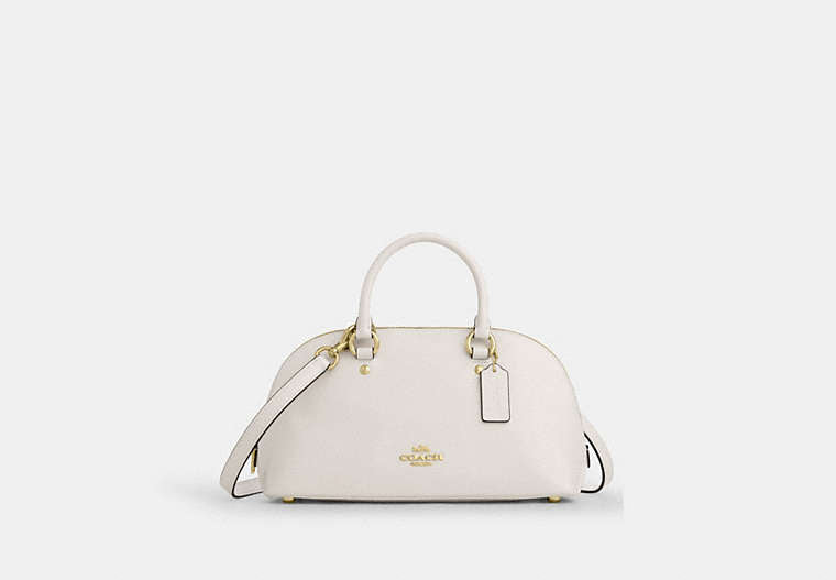 Lara Satchel Bag - Gold/Chalk