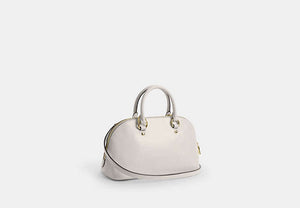 Lara Satchel Bag - Gold/Chalk