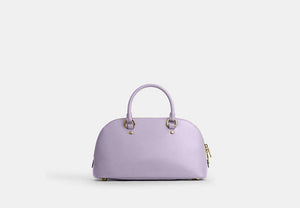 Lara Satchel Bag - Gold/Lilac