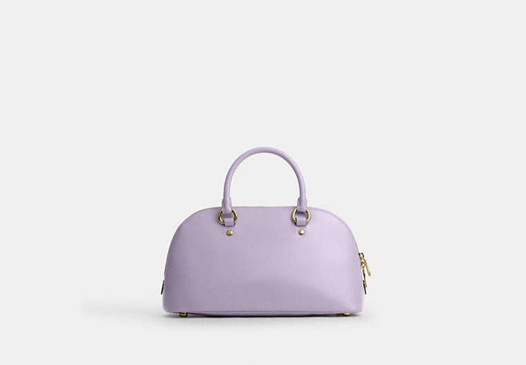 Lara Satchel Bag - Gold/Lilac