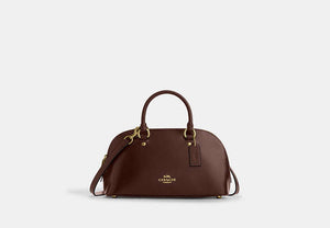Lara Satchel Bag - Gold/Maple
