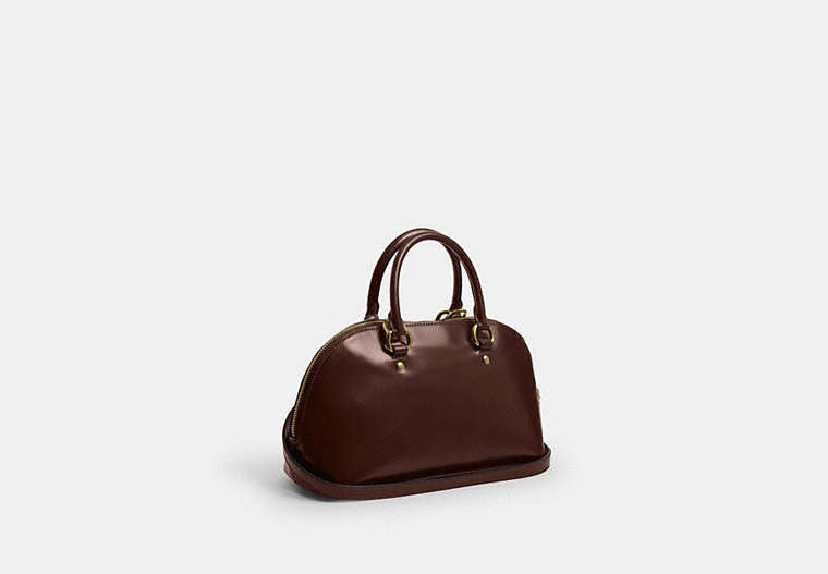 Lara Satchel Bag - Gold/Maple