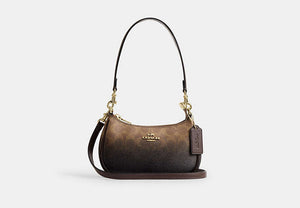 Teri Mini Crossbody Bag - Gold/Brown