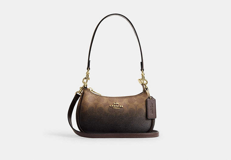 Teri Mini Crossbody Bag - Gold/Brown