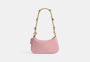 Teri Mini Crossbody Bag With Bows - Gold/Soft Pink