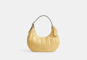 Emily Shoulder Bag With Quilting - Gold/Soft Yellow