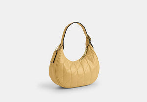 Emily Shoulder Bag With Quilting - Gold/Soft Yellow