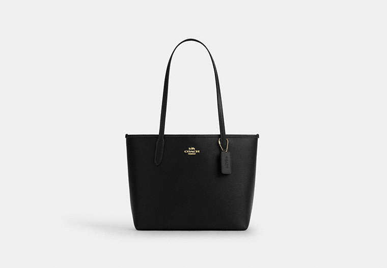 Medium City Tote Bag - Gold/Black