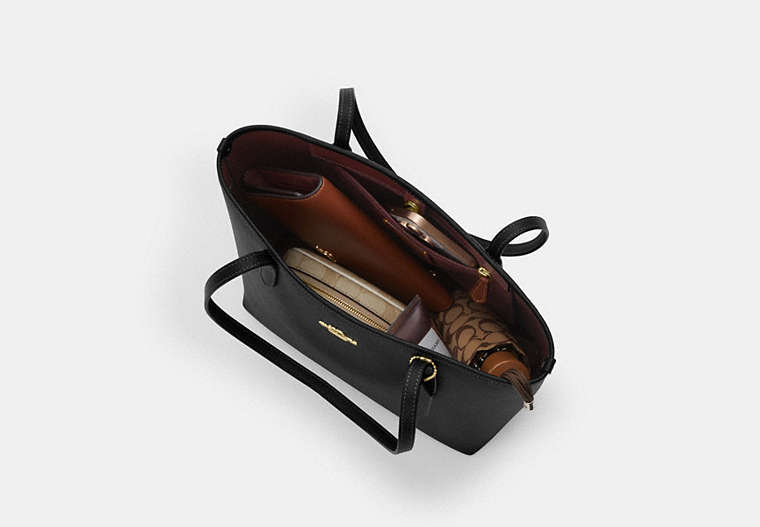 Medium City Tote Bag - Gold/Black