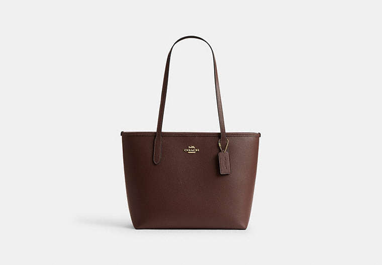 Medium City Tote Bag - Gold/Maple