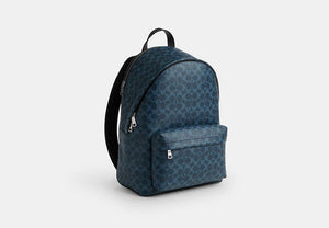 Taylor Backpack - Silver/Ink Blue