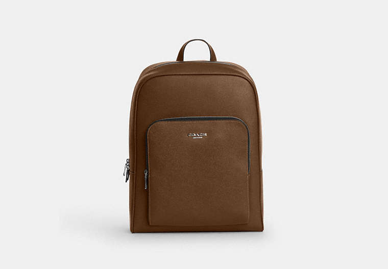 Aiden Backpack - Silver/Chestnut