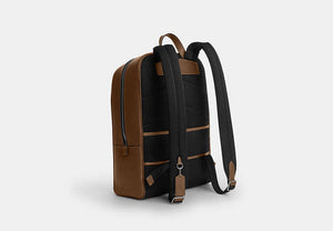 Aiden Backpack - Silver/Chestnut