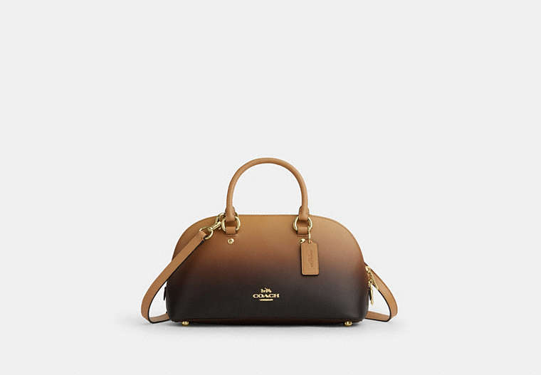 Lara Satchel Bag - Gold/Latte