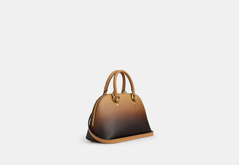 Lara Satchel Bag - Gold/Latte