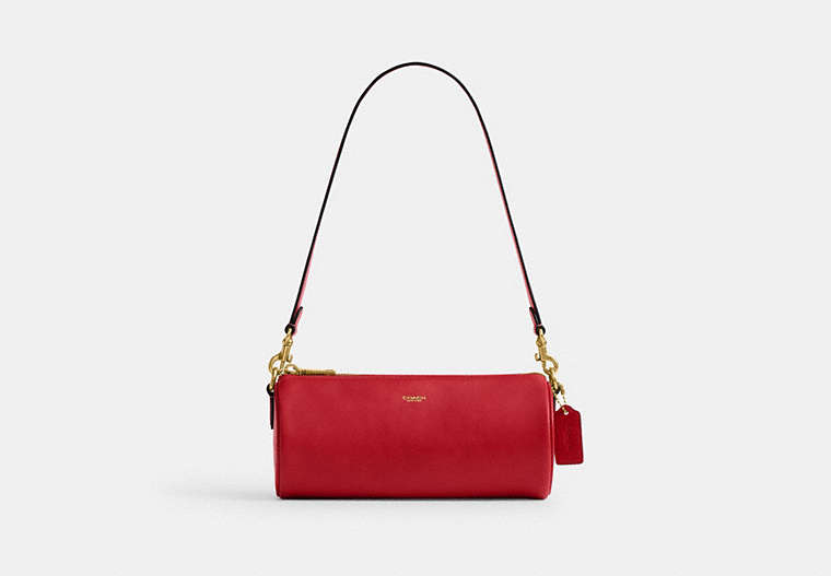 Barrel Bag - Brass/Scarlet