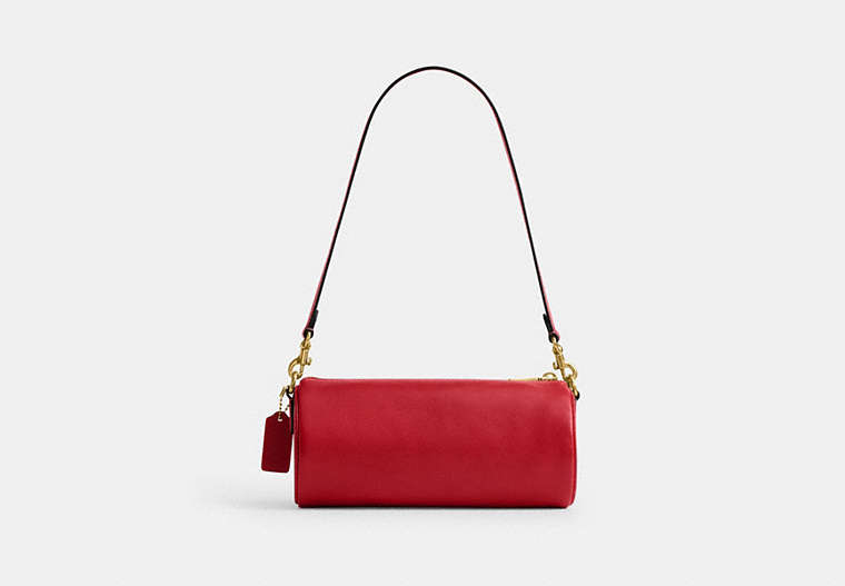 Barrel Bag - Brass/Scarlet