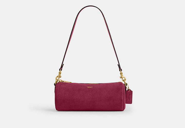 Barrel Bag - Brass/Dark Fuchsia