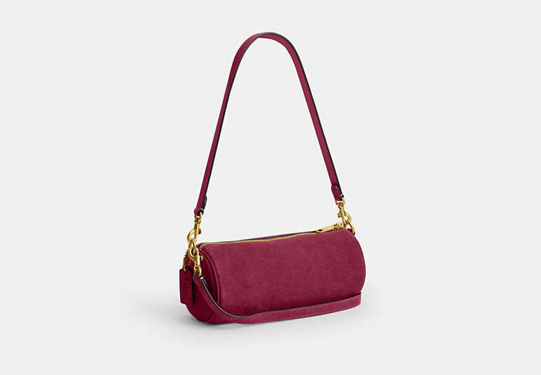 Barrel Bag - Brass/Dark Fuchsia