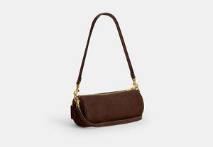Barrel Bag - Brass/Dark Chocolate