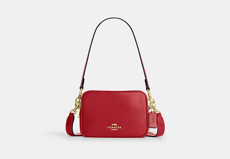 Mini Carey Crossbody Bag - Gold/Poppy