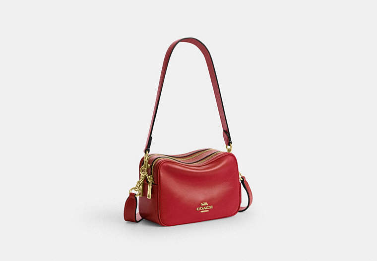 Mini Carey Crossbody Bag - Gold/Poppy