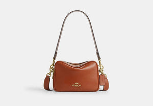 Mini Carey Crossbody Bag - Gold/Cinnamon
