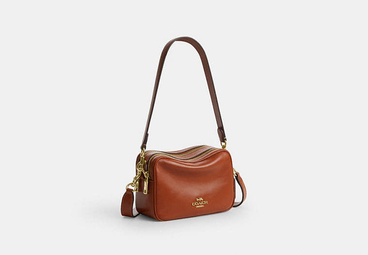Mini Carey Crossbody Bag - Gold/Cinnamon