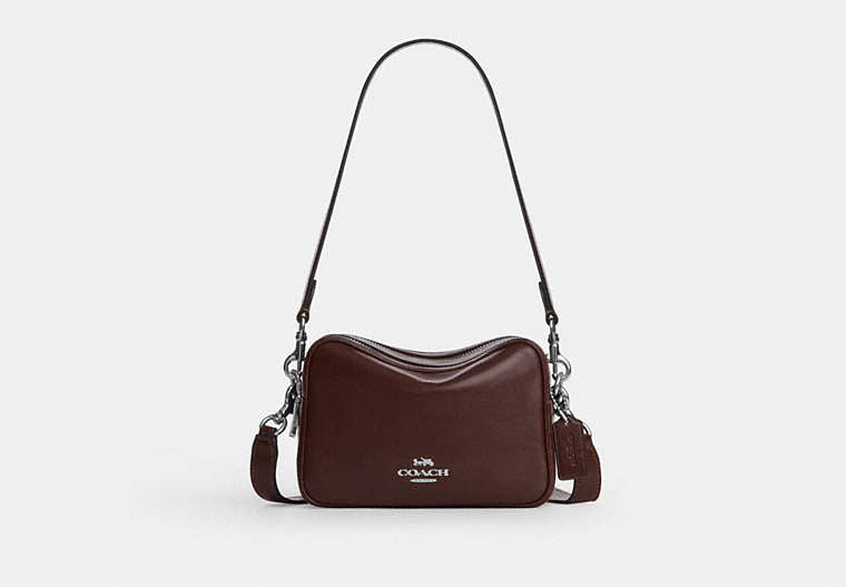 Mini Carey Crossbody Bag - Silver/Maple