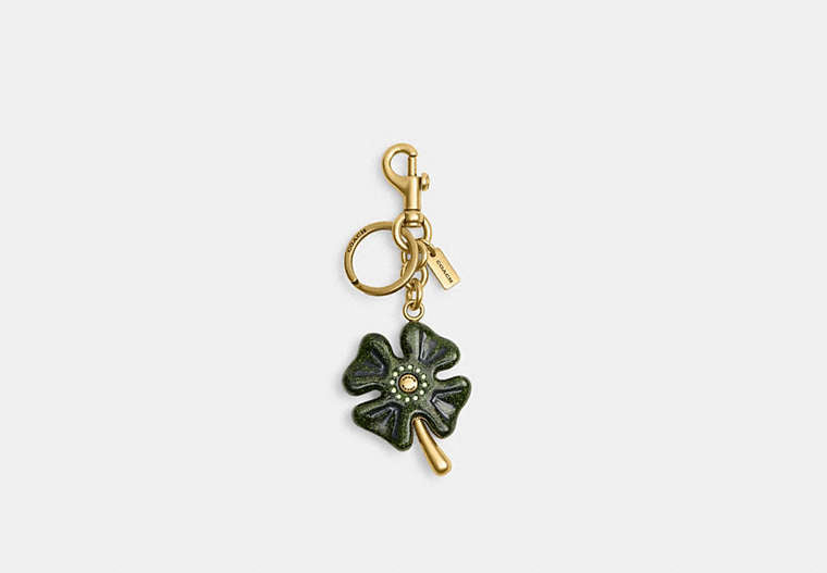 Signature Bag Charm - Brass/Green Multi