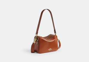 Carey Crossbody Bag - Gold/Cinnamon