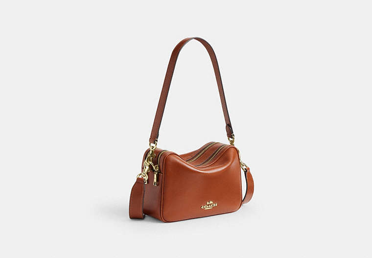Carey Crossbody Bag - Gold/Cinnamon