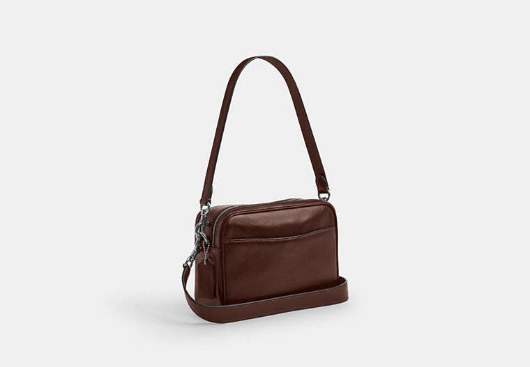 Carey Crossbody Bag - Silver/Maple
