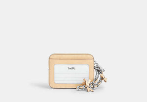 Zip Card Case - Silver/Light Sand